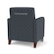 Lesro Siena Lounge Reception Guest Chair w/ Front Casters, 27 in W 29.5 in L 32.5 in H SN1101 - alternate 2